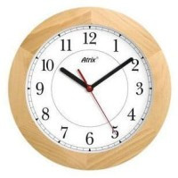 TIM-ZEGAR-B Zegar ścienny DCF obudowa jesion - średnica 300mm