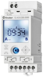 Zegar cyfrowy ASTRO/TYGODNIOWY NFC 2P 16A 230V AC/DC 12.A2.8.230.0000