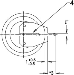 Nickel-metal hydride accumulator, 80 mA-h, 3.6 V, battery pack