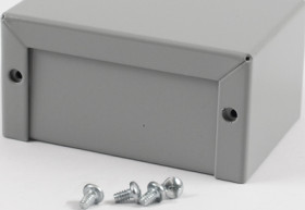 Aluminum enclosure, (L x W x H) 81 x 56 x 41 mm, gray (RAL 7046), IP32, 1411D