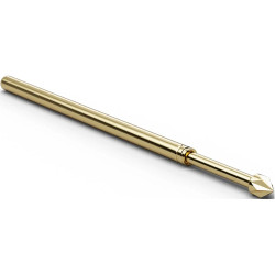 Standard test pin with probe, external hexagon, Ø 1.5 mm, travel  6.4 mm, pitch 2.54 mm, L 33.3 mm, F10007S150L200