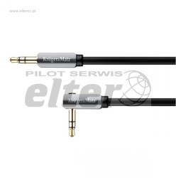 Kabel Jack AUX 3,5mm wt/wt 1,0m kątowy K&M