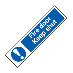 Scan 5004 Fire Door Keep Shut - PVC 200 x 50mm