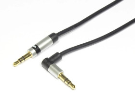 Kabel Jack 3,5 stereo -Jack 3,5 stereo slim kątowy JKJ53 1,5m