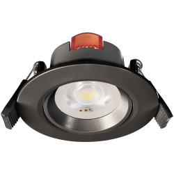 Deko Light 565386 SMD-68 LED Recessed Light 6.5W Black Dimmable