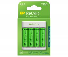 Ładowarka GP E411 + 4 akumulatory 2100mAh