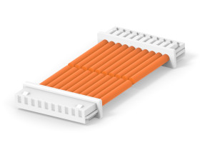 Kabel przewód-płytka, 300 V, raster: 2.5mm, 300mm, Pomarańczowy