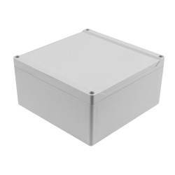 Hammond 1555WAGY Watertight ABS Enclosure Grey, Styled Lid 180 x 180 x 90mm