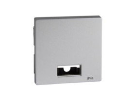 MERTEN SYSTEM M Klawisz pojedynczy IP44 z dużym okienkiem aluminium MTN433760 SCHNEIDER ELECTRIC