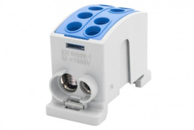 Zacisk odgałęźny HLK 125A-2 (1x35,1x25 / 1x35,1x25) Al/Cu - niebieski