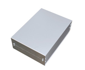 Obudowa aluminiowa Aluminium szerokość zew. 350 mm długość zew. 25.0 mm wys. zew. 110 mm RS PRO IP40 Aluminium