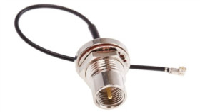 Kabel Koncentryczny, Rf, Czarny Wtyk Fme Żeńskie U.Fl 100Mm, Rs Pro Z...