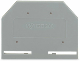 End/Intermediate plate for terminal block, 280-301