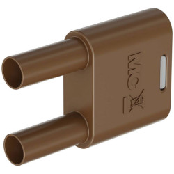 St&#xE4;ubli 664010-27 SKS2-4N-19 connector, brown, &#xD8;4mm pin, insulated brass