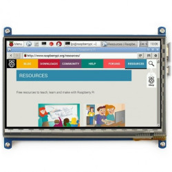 Ekran dotykowy pojemnościowy LCD TFT 7'' 800x480px HDMI + USB dla Raspberry Pi 3/2/B