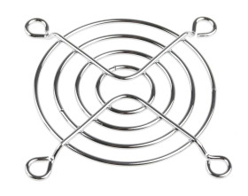 Osłona wentylatora 60mm wymiary zew 53.2 x 53.2mm rozstaw otworów 50mm Stalowe