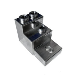 OTH301-3 Zacisk aparatowy uniwersalny, z jednym otworem montażowym 3xAl/Cu 70-300 mm², 1250A, 1000V, MAC3301A14