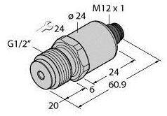 Turck Przetworniki ciśnienia 1 szt. PT1A-1043-I2-H1141