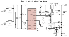 Power over Ethernet IEEE 802.3af PD Interface with Integrated Switching Regulator