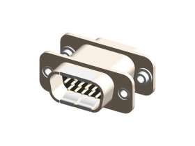 Złącze D-Sub 15-pinowe Męski/żeński Proste Montaż na panelu raster 2.29mm