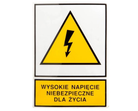 Tabliczka /znak ostrzegawczy/ TZO 148X210S W.N.N.D.Z. E04TZ-01011140400 /10szt./