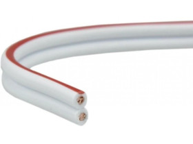 Przewód głośnikowy SMYp 2x1 biały CU miedź Mercor /100m/