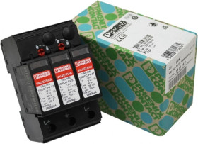 Ogranicznik przepięc fotowoltaiczny 2800628 Typ C typ 2 PV DC 1000DC-PV/2+V 1000V 1170V klasa C VELVETRAB