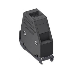 Deltron Connectors DCE 15 D-SUB housing pins 15 Plastic 180 &#xB0; 45 &#xB0; Black