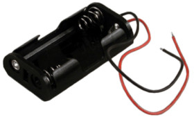 Battery holder for mignon cell, 2 cells, chassis mounting, BH2AAW