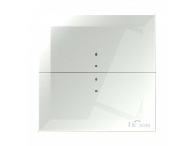 Szklany przycisk dotykowy 1-przyciskowy do instalacji tradycyjnych 230V z odbiornikami dużej mocy biały GS1-AC-R-W F&F FILIPOWSK