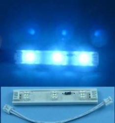 LISTWA LED FLUX 12V 76mm WC 3xLED+KAB