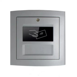 OP - RFIDS P Moduł czytnika sieciowego, czytnik kluczy RFID 125KHz do systemów domofonowych ELFON OPTIMA, szary