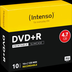 4811652 Intenso DVD+R 4.7 GB SlimCase, printable
