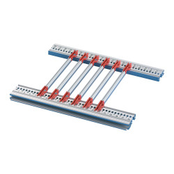 Poręcz szafy, typ: Szyna prowadnicy, Aluminium