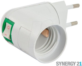 98673 E27 lamp socket for outlets, with switch