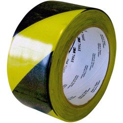 3M&#x2122; 7100015263 766i Hazard Marking Vinyl Tape PVC Black/Yellow 50mm x 33m