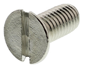 Śruby maszynowe M5 łeb z łbem stożkowym Mosiądz długość 12.0mm skok 0.80mm