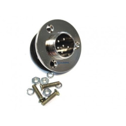 Mikrofonowe 6pin gniazdo męskie na płytę z uszczelką