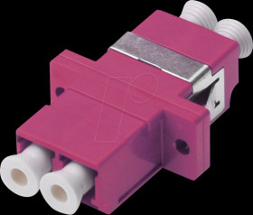 DN-96019-1 LC / LC Duplex Coupler, OM4, color pink