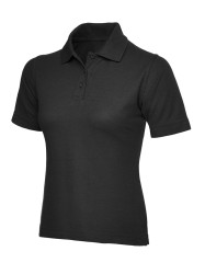 Black - Small - 220GSM Ladies Poloshirt