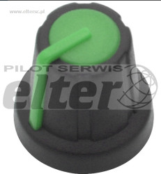 GaĹ‚ka pot. frez. czarna/ziel. oĹ› 6mm dĹ‚. 17,5mm