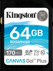 SDG3/64GB SDXC memory card, 64 GB, Canvas Go Plus