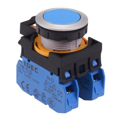 CW4B-M1E20S Blue Metallic Momentary Push Button Switch 2NO IP65 IDEC