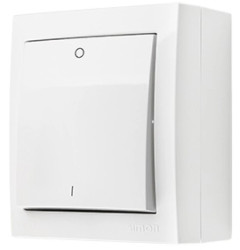 Aquaclick Łącznik dwubiegunowy bryzgoszczelny IP44 biały 10AX