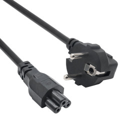 Kabel zasilający do notebooka Akyga AK-NB-08C koniczynka CU CEE 7/7 / IEC C5 1m