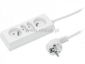 Przedłużacz 4GN; 5m; 2 płaskie + 2 okrągłe