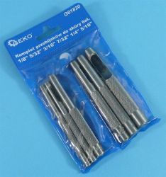 ZESTAW WYBIJAKÓW DO SKÓRY 2,8-8mm 6-SZT