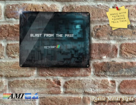 Rustic Sinclair ZX Spectrum Logo Blast from the Past - Metal Sign