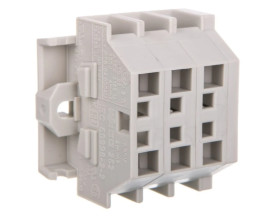 Listwa zaciskowa 2-przewodowa Ex 4mm2 3-torowa jasnoszara mocowanie śrubowe 262-133 /100szt./
