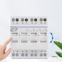 Modułowy przełącznik zasilania (MTS) I-0-II 4P 63A